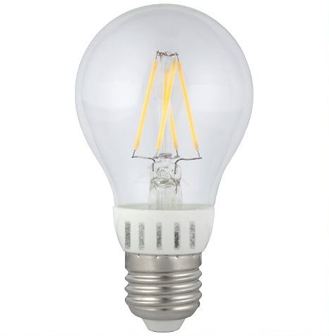 230V/6W filament LEDPære E27 fatning varm/hvid