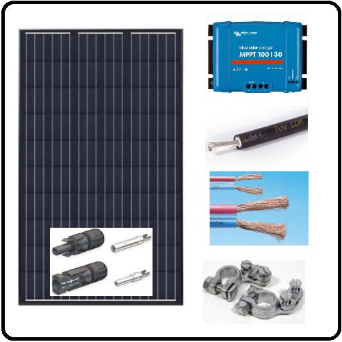 KC300MS, 300W Solcelleanlaeg til 12 V eller 24V systemer - UDEN batteri