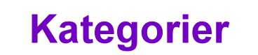 Kategorier