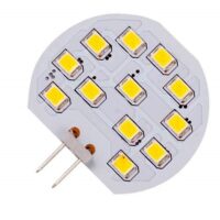 2 stk. 12 SMD LED G4 SPOT2,0W VarmHvid, 12V, 140lm