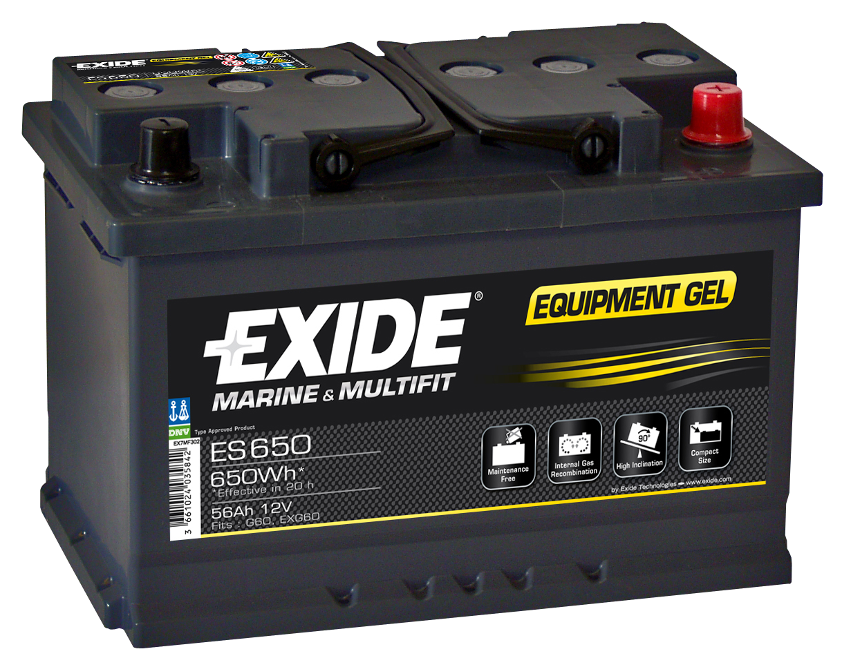 Exide EQUIPMENT Gel Batteri ES900 12V 80Ah
