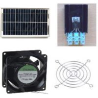 Ventilations kit med solcelle (SOLCELLE og VENTILATOR) KCVM05