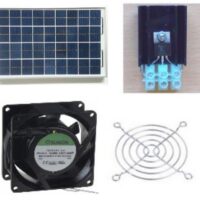 Ventilations kit med solcelle (SOLCELLE og VENTILATOR) KCVM10