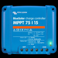 Victron BlueSolar laderegulator MPPT 75/15 12/24 Volt ( maks 75V, 15A)