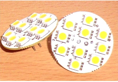 10 SMD LED G4 SPOT/2,0W Hvid