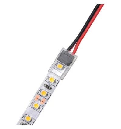Connector med Samler til fleksible led bånd dioder smd 8mm