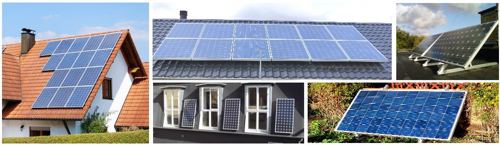 Solceller, solcelleanlæg, batteridrift, nettilslutning