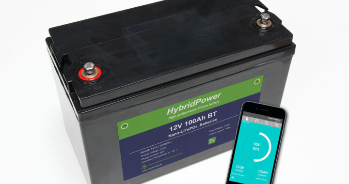 12V 100Ah LiFePO4 batteri mAPP overvågning