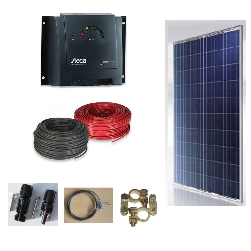 Solcelleanlaeg SC270P, 270W til 12/24V systemer