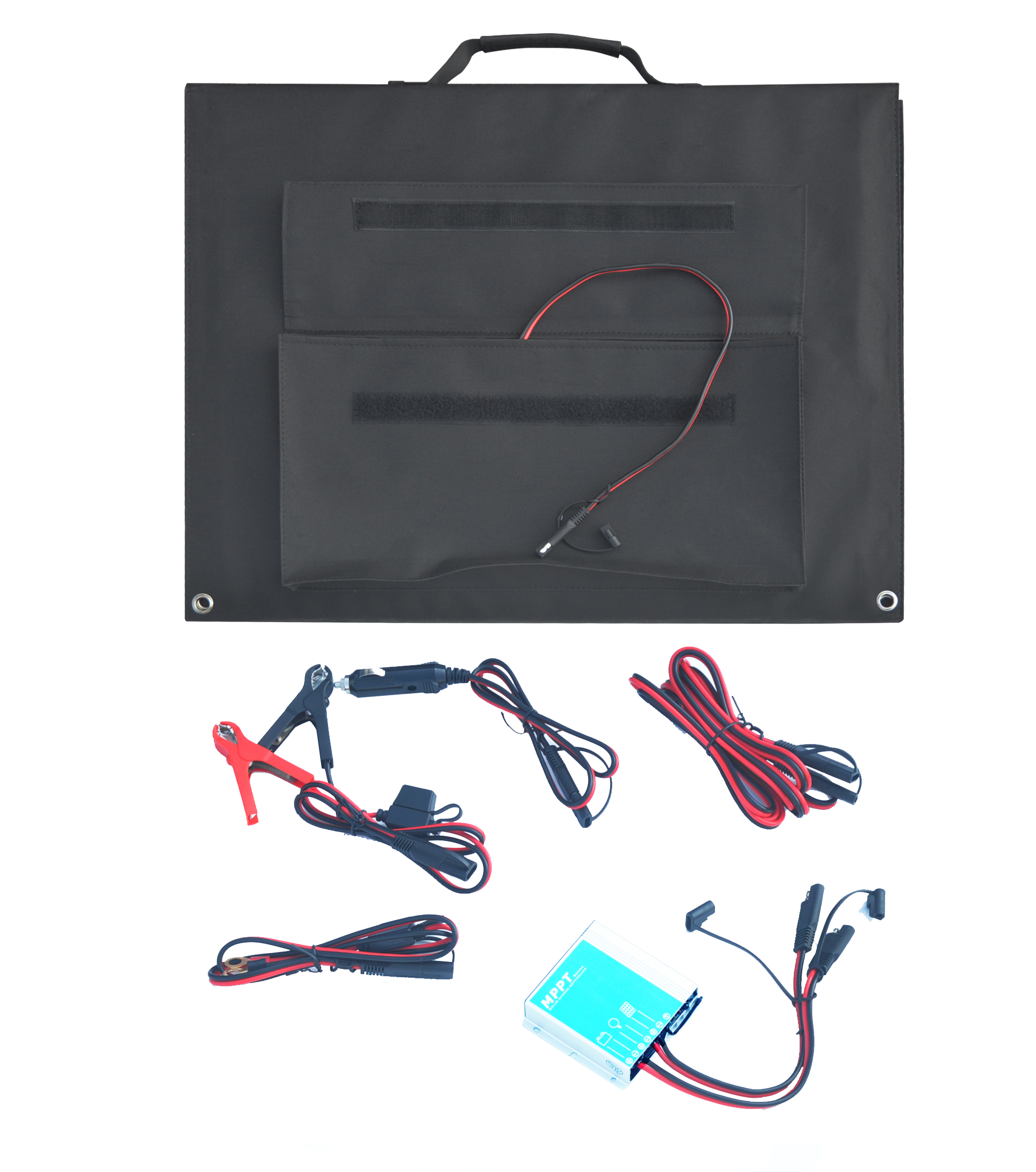 120W foldbar Solarmodul med MPPT Laderegulator