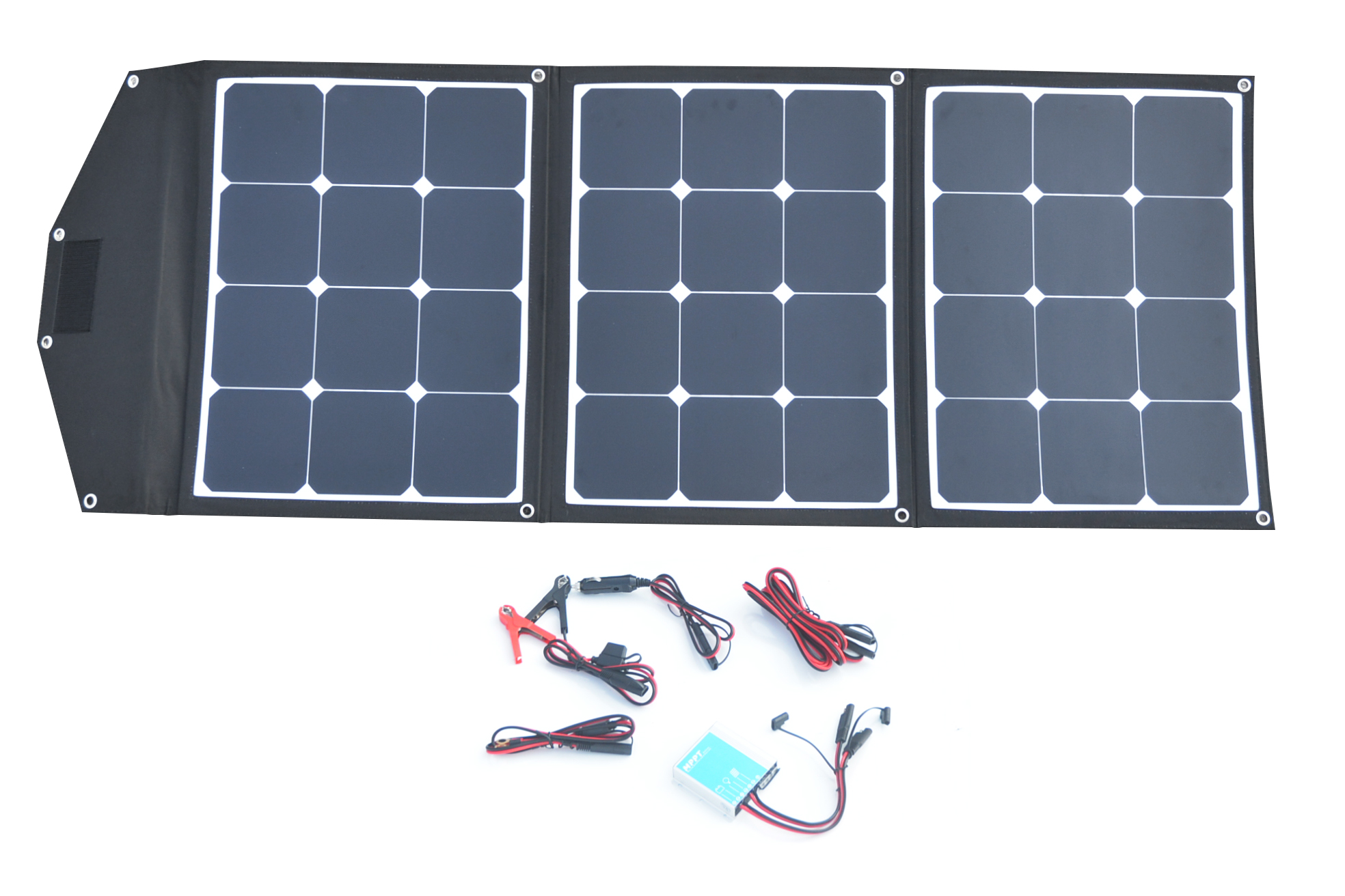 120W foldbar Solarmodul med MPPT Laderegulator