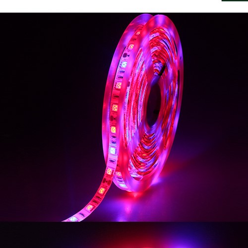 9,6W stænktæt vækst LED strip - 5m, 60 LED pr. meter,1