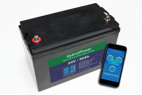 LiFePO4 batteri mAPP overvågning & BMS 24V, 50Ah