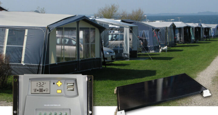 100Watt Solcelleanlæg til campingvogn (300-350Whdag)
