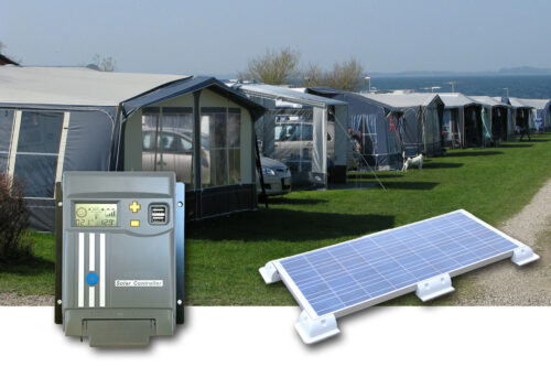 100Watt MPPT Solcelleanlæg til campingvogn (400-450Whdag)
