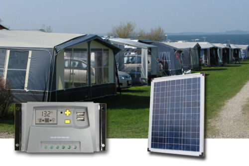 55Watt Solcelleanlæg til campingvogn (150-190Wh)