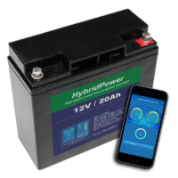 LiFePO4 batteri mAPP overvågning, BMS, 12V, 20Ah