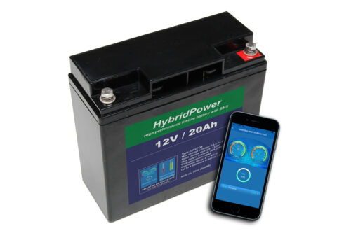 LiFePO4 batteri mAPP overvågning, BMS, 12V, 20Ah