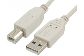 Kabel 1m USB A han - USB B han