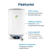 Hybrid 80 liter Solar vandvarmer Fothermo PVB-80-AC