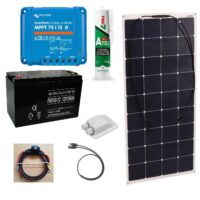 Solcelleanlæg SC130 Flex, 130 Watt_12V- MED batteri