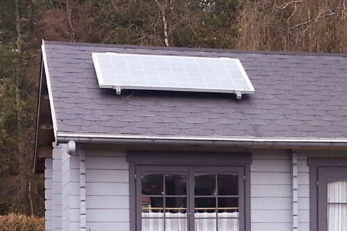 Monteringssystem / pakke til paptag / ståltag, 1 solpanel