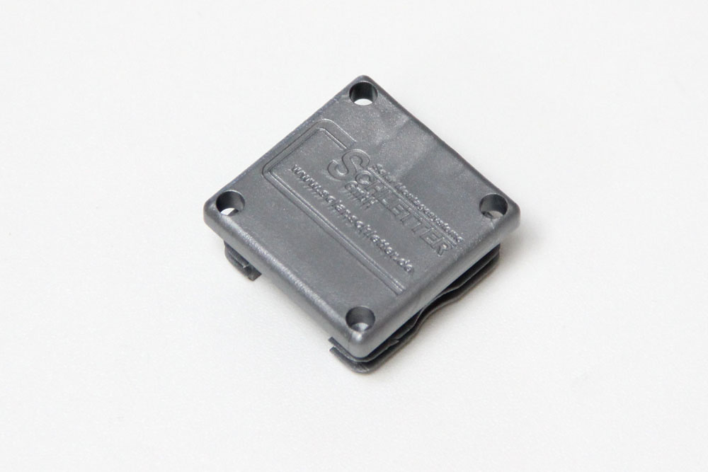 Endestyk til aluprofiler, plastik, grå Schletter, SL Rack