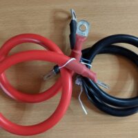 Batteri mellemkabel 2 X 25 mm², 0,55m, rod sort